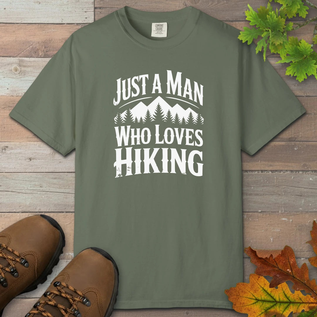 Just A Man Who Loves Hiking Forest T-Shirt