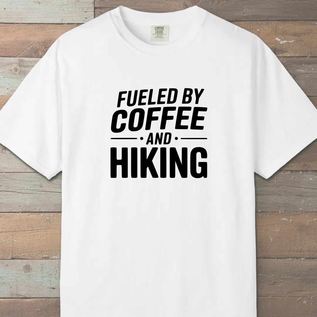 Fueled By Coffee T-Shirt White Outdoor Nature Tee