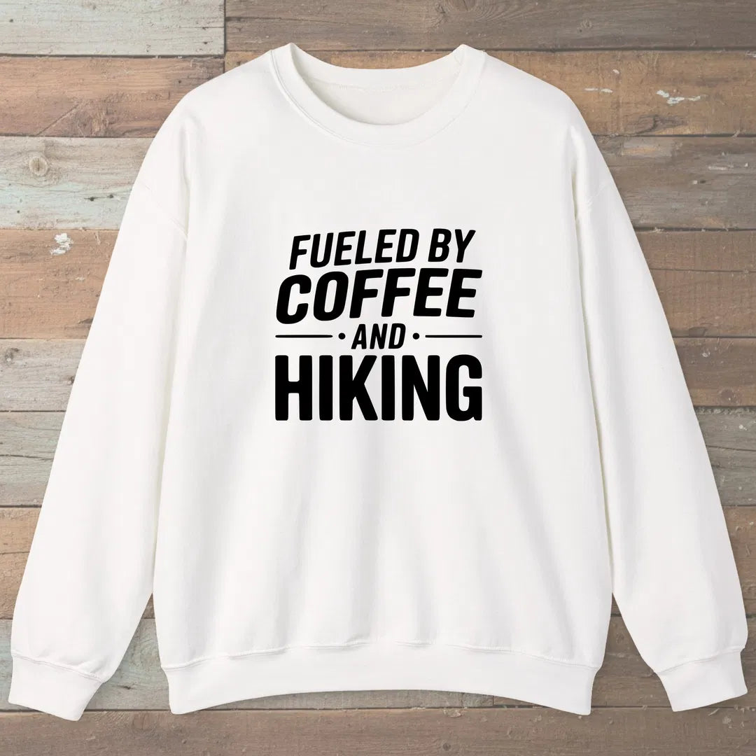 Fueled By Coffee Sweatshirt White Outdoor Nature Tee