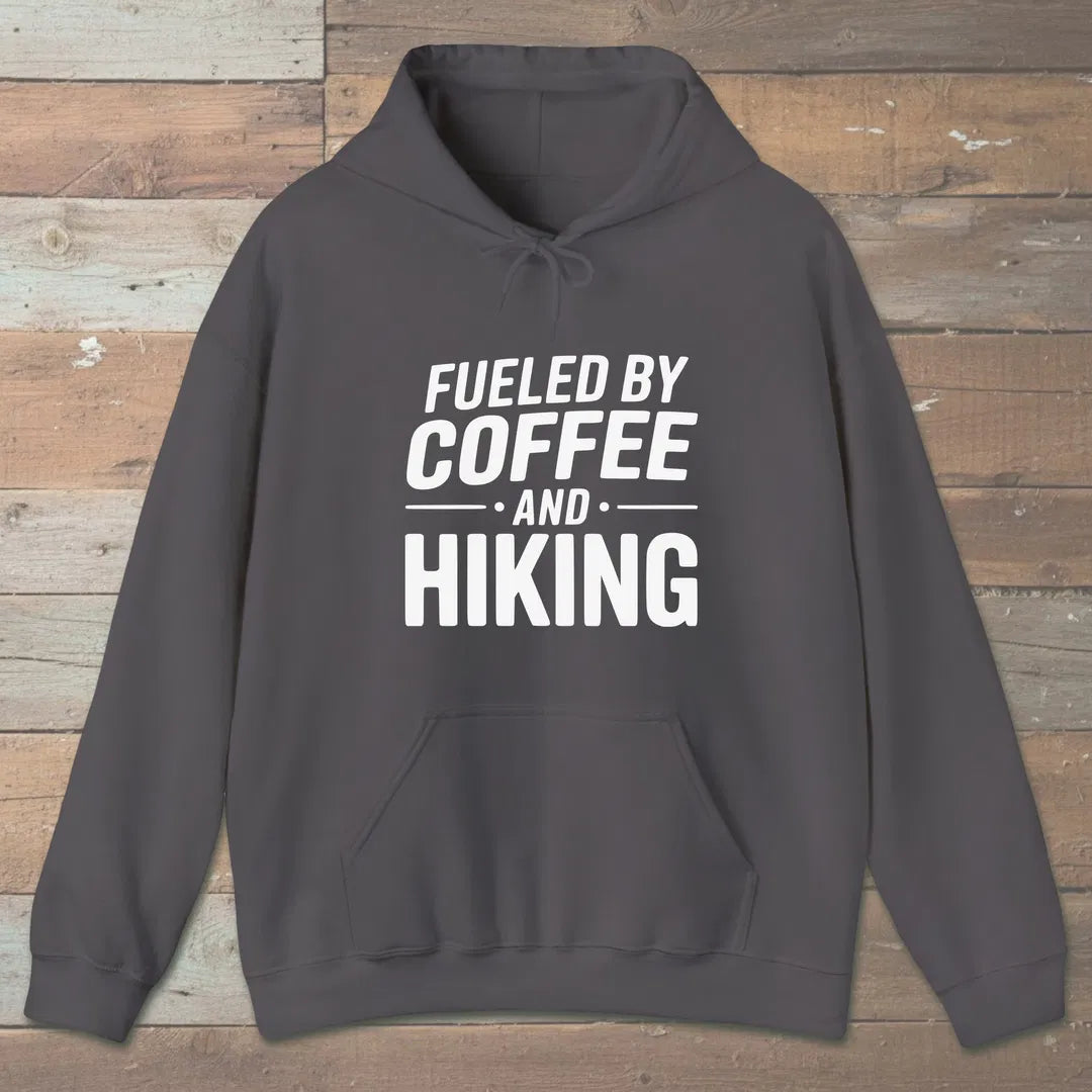 Fueled By Coffee Hoodie Charcoal Outdoor Nature Tee