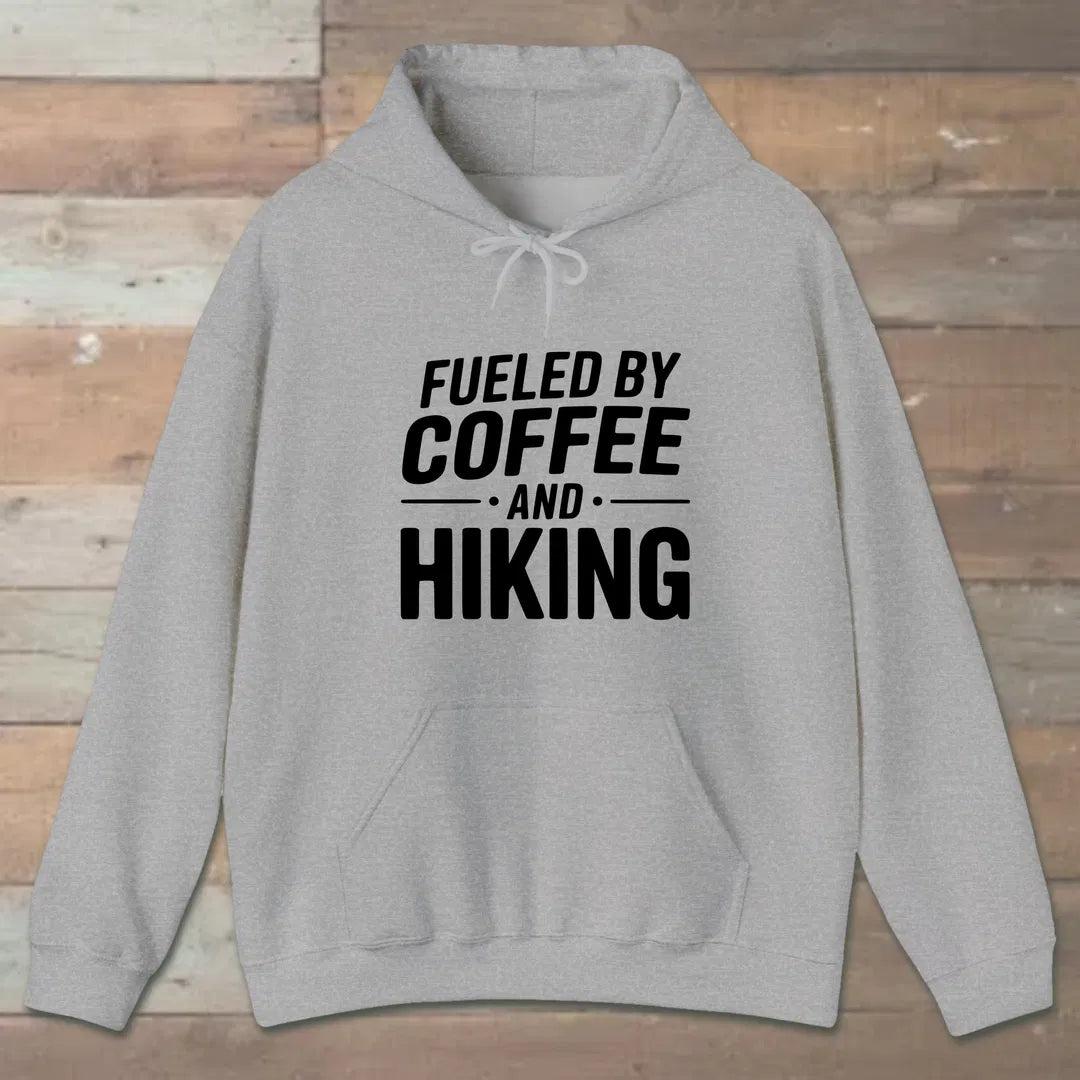 Fueled By Coffee Hoodie Sport Grey Outdoor Nature Tee