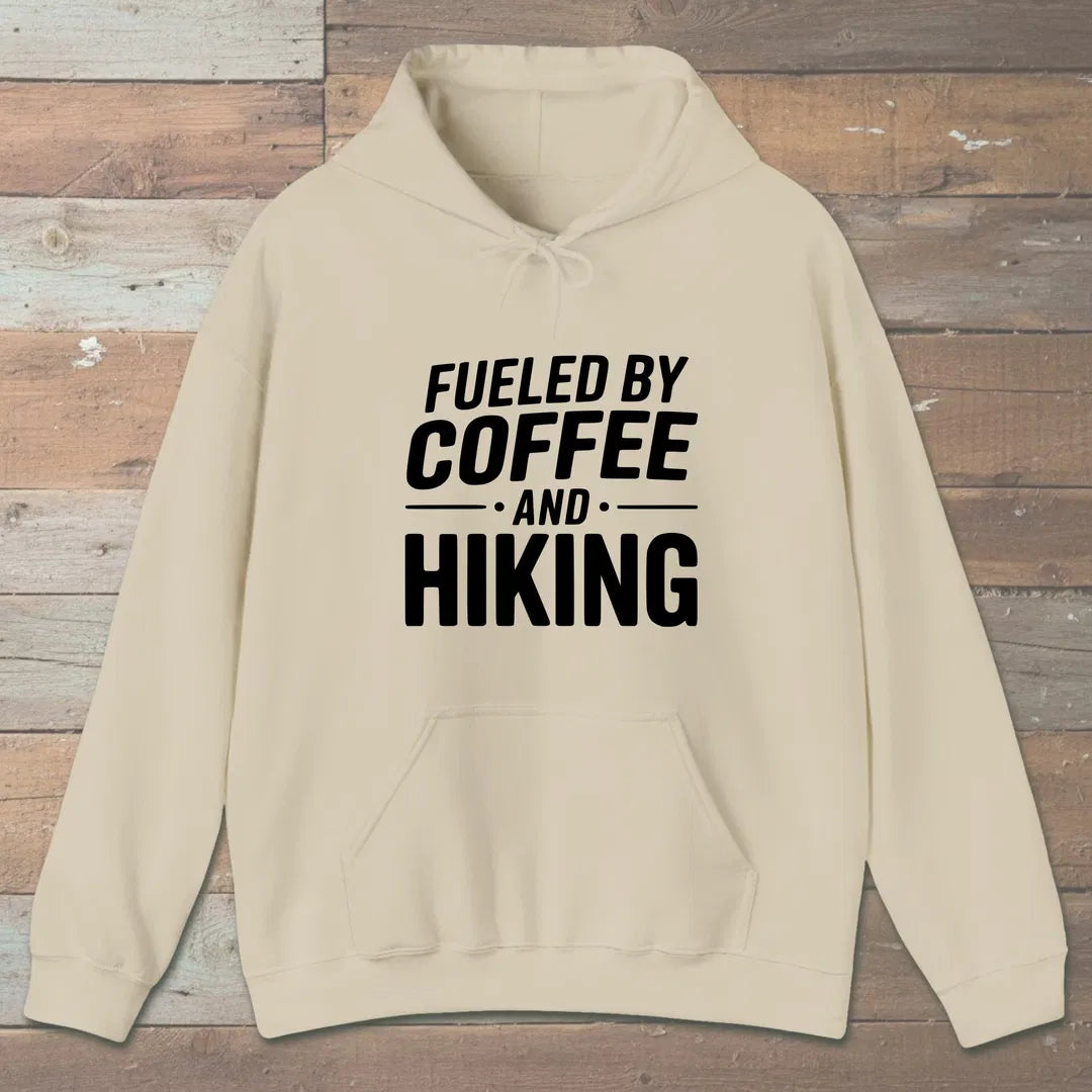 Fueled By Coffee Hoodie Sand Outdoor Nature Tee
