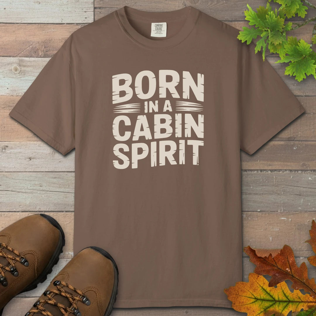 Born In A Cabin Spirit T-Shirt