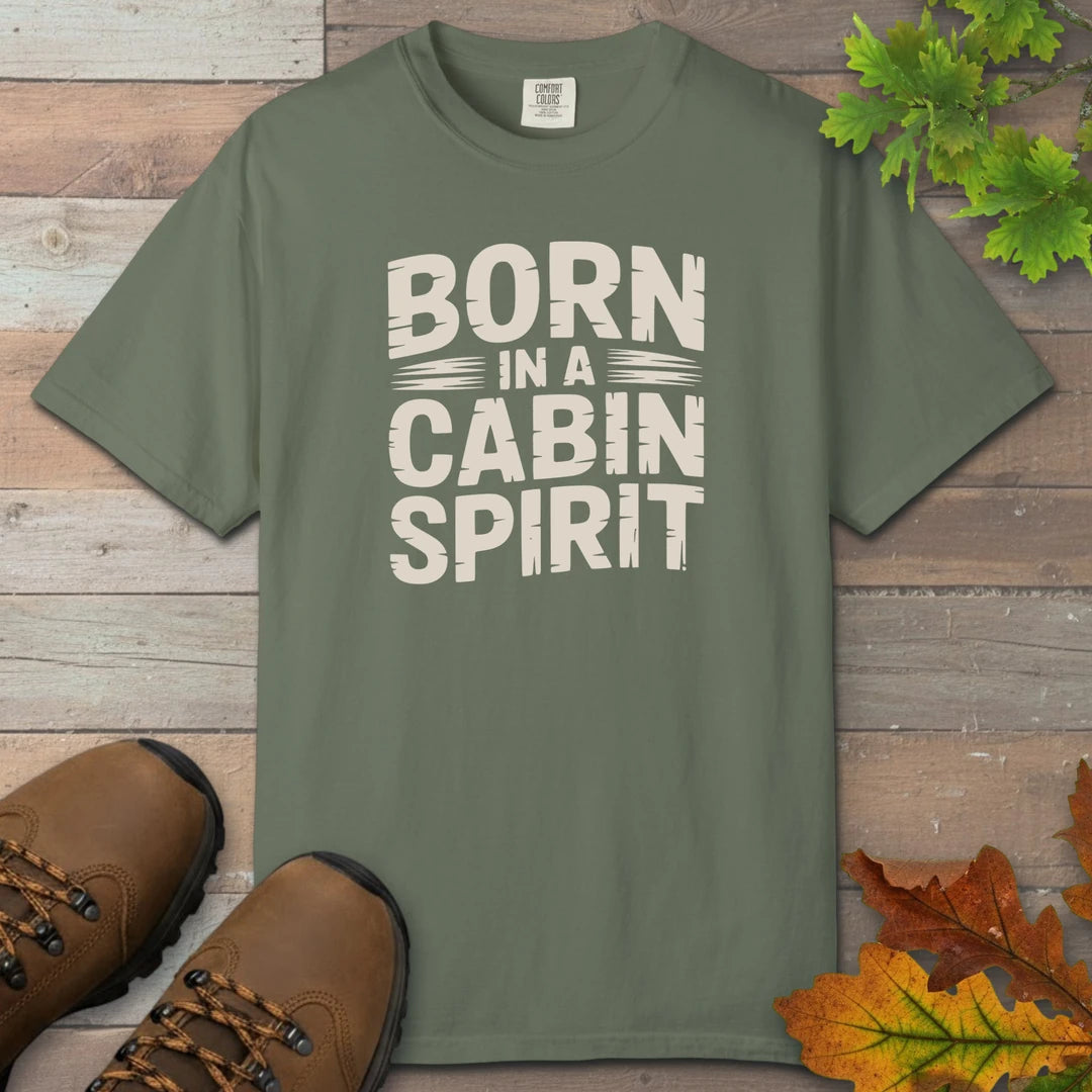 Born In A Cabin Spirit T-Shirt