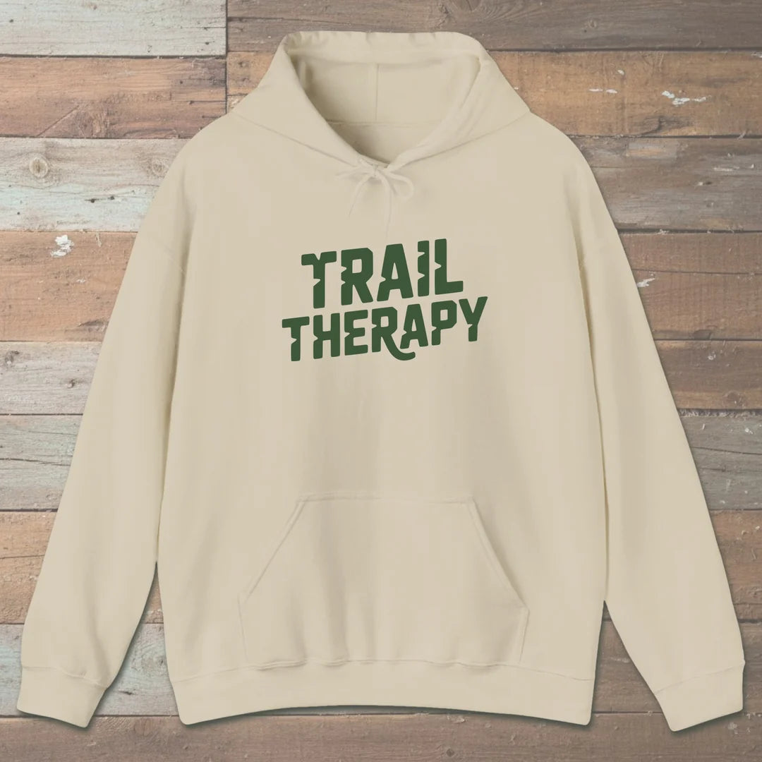 Trail Therapy Hoodie Sand Outdoor Nature Tee