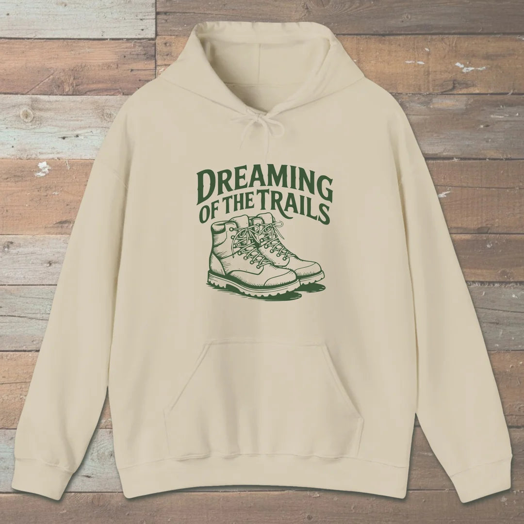 Dreaming Of The Trails Hoodie Sand Outdoor Nature Tee