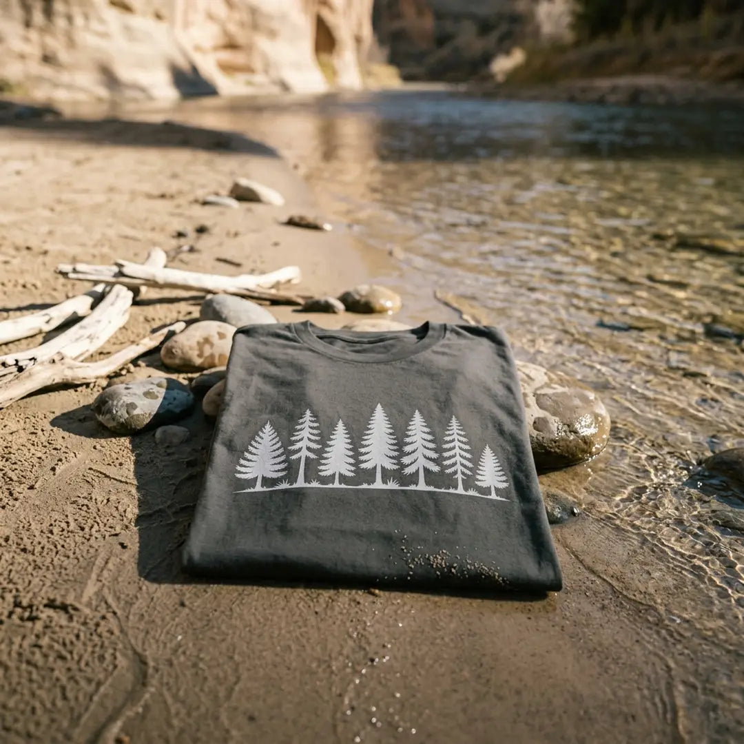 Pine Line T-Shirt Outdoor Nature Tee