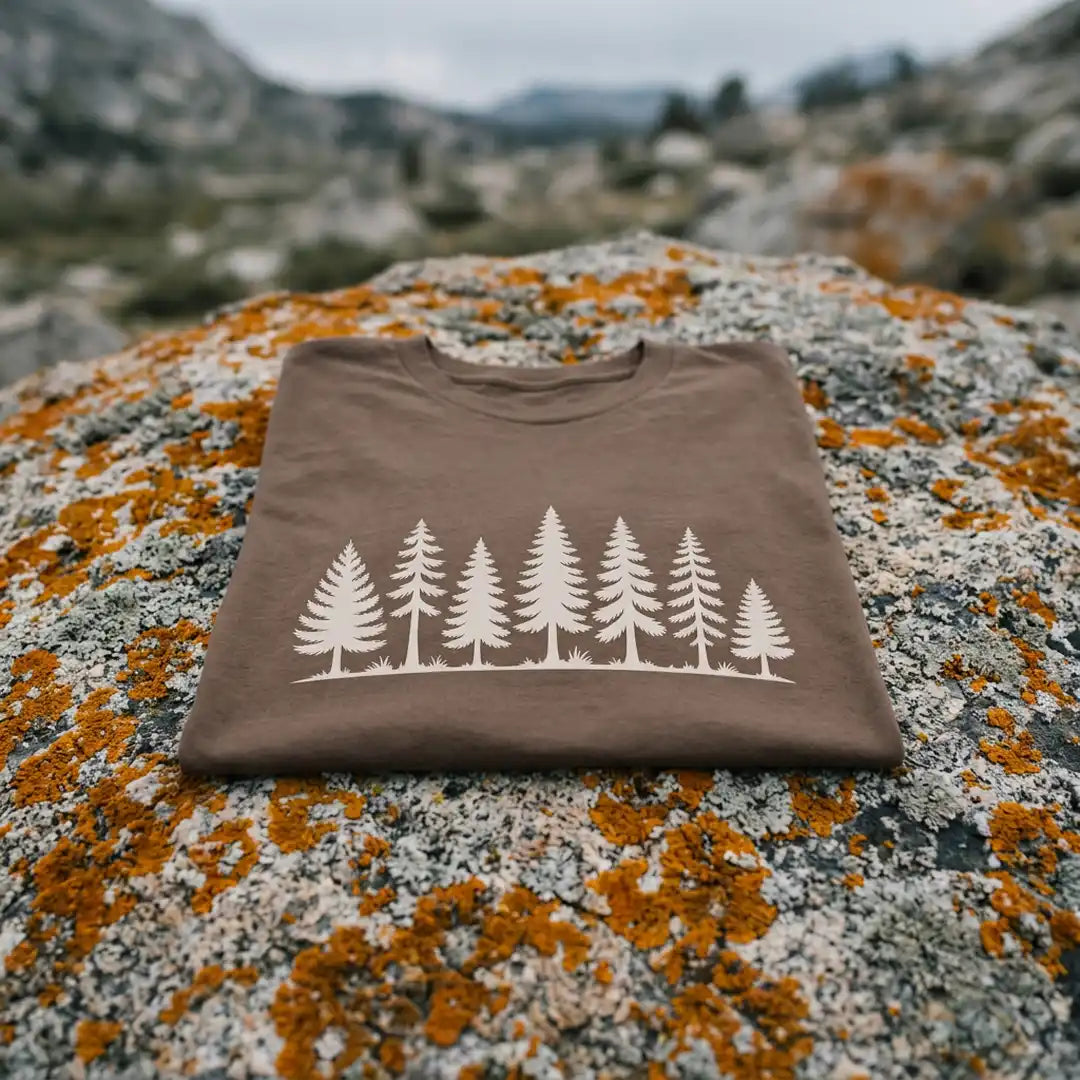 Pine Line T-Shirt Outdoor Nature Tee