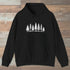 Pine Line Hoodie Black Outdoor Nature Tee