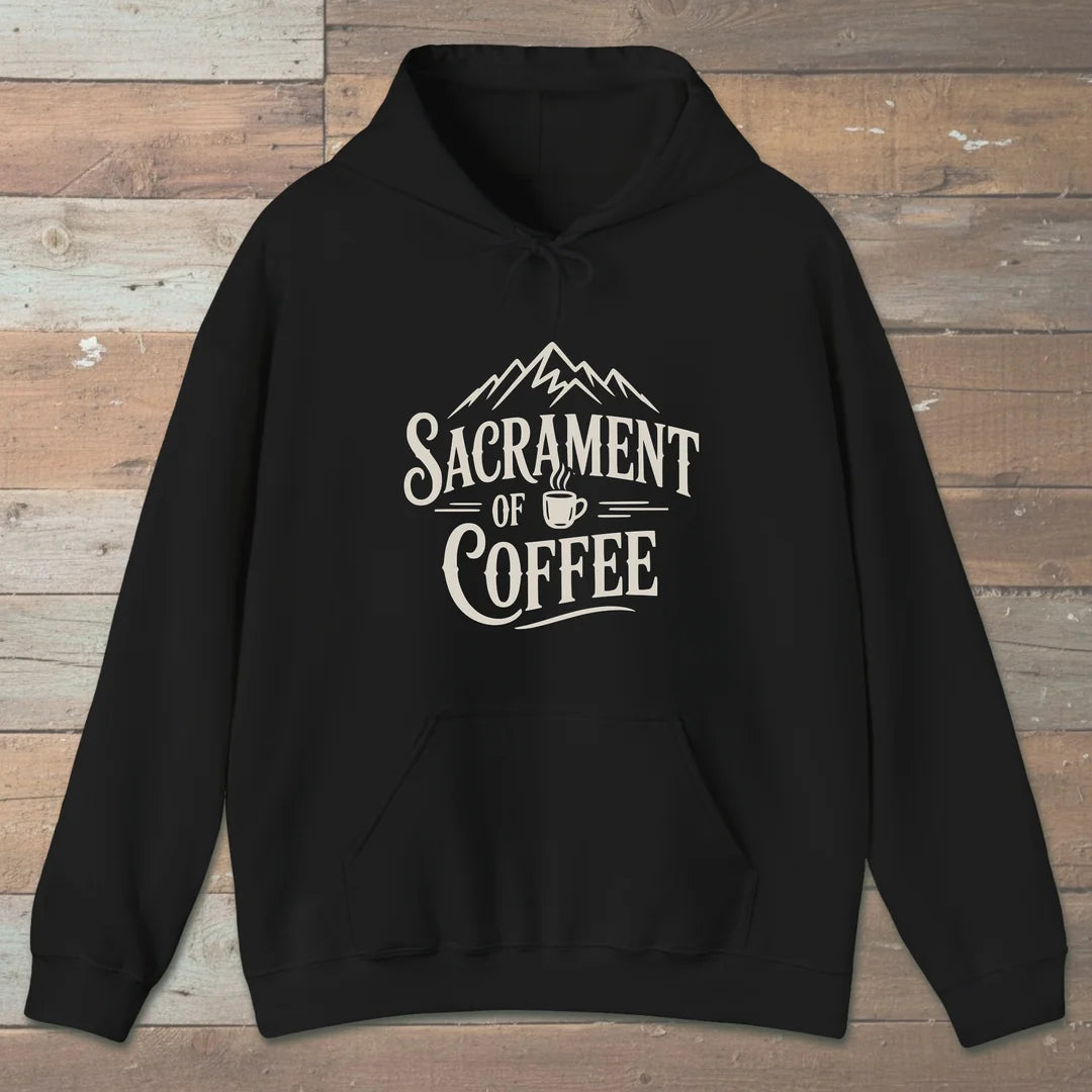 Sacrament Of Coffee Hoodie Black Outdoor Nature Tee