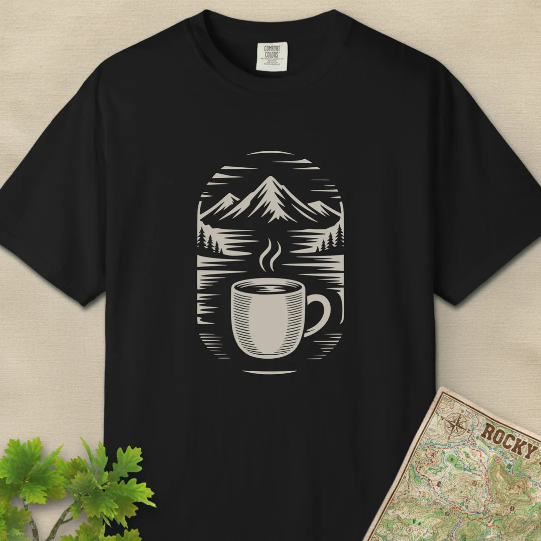 Morning Brew And Mountains T-Shirt