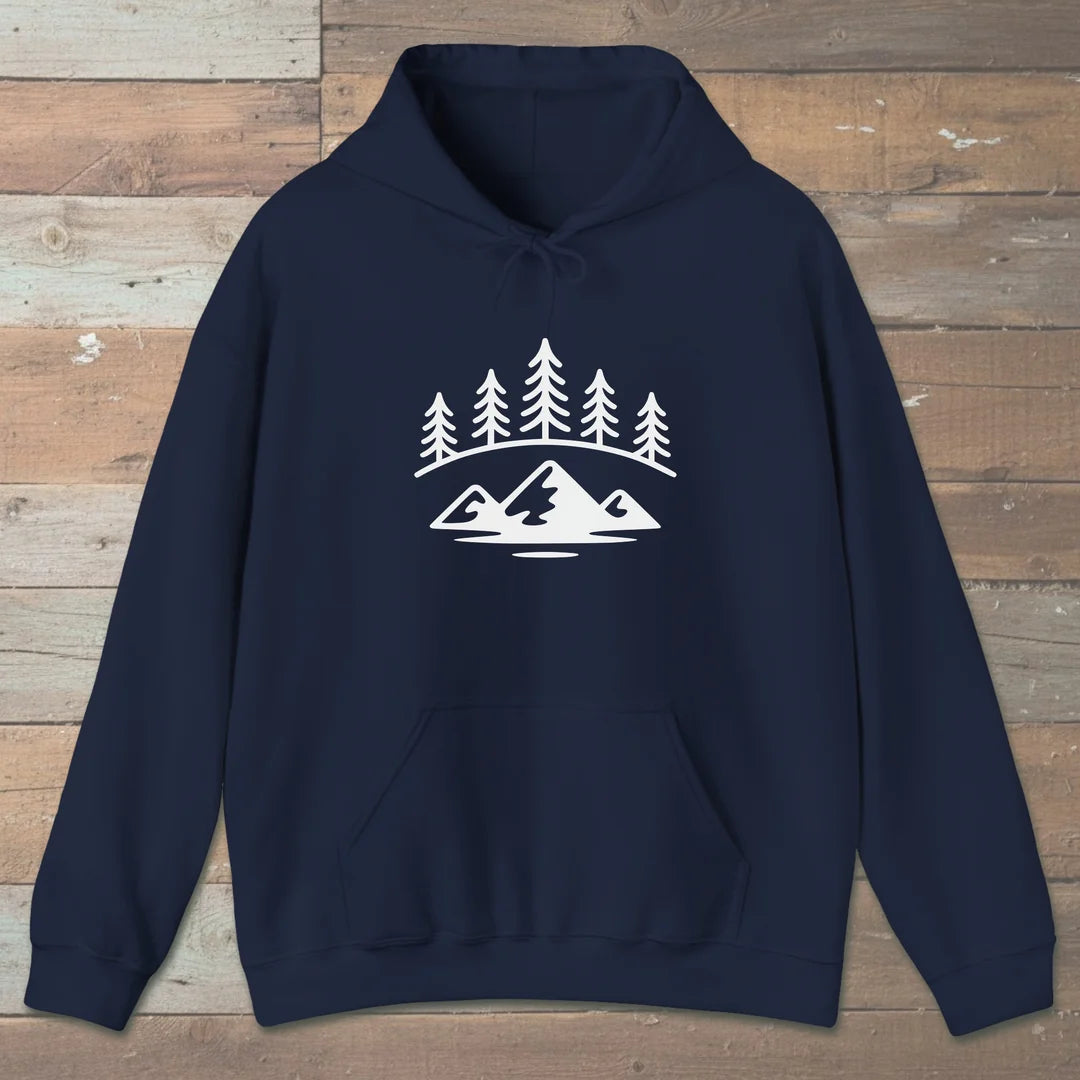 Forest Ridge Hoodie Navy Outdoor Nature Tee