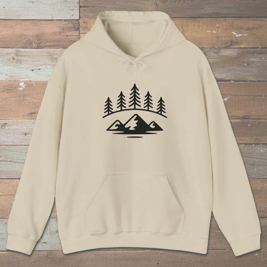 Forest Ridge Hoodie Sand Outdoor Nature Tee