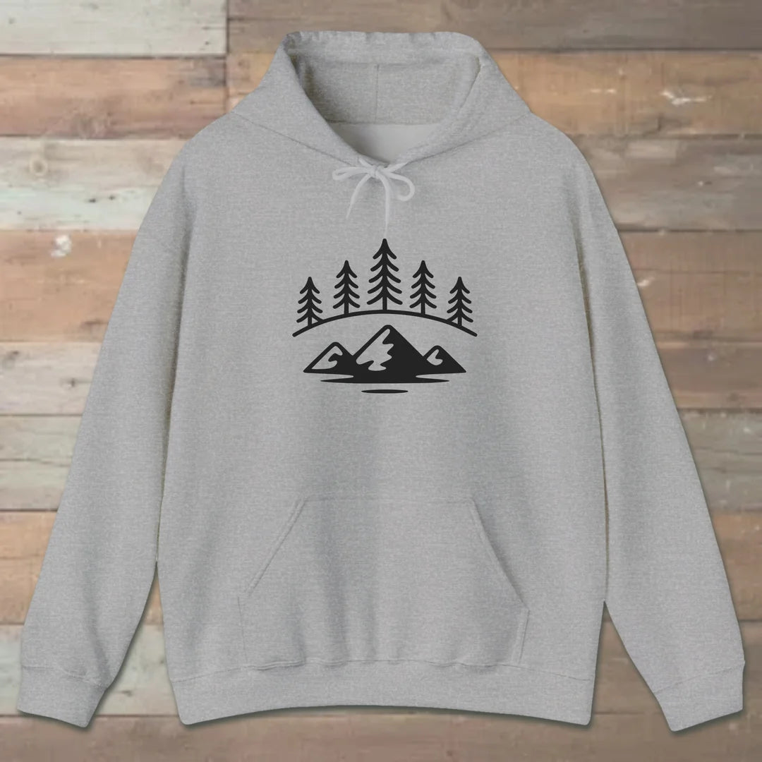 Forest Ridge Hoodie Sport Grey Outdoor Nature Tee
