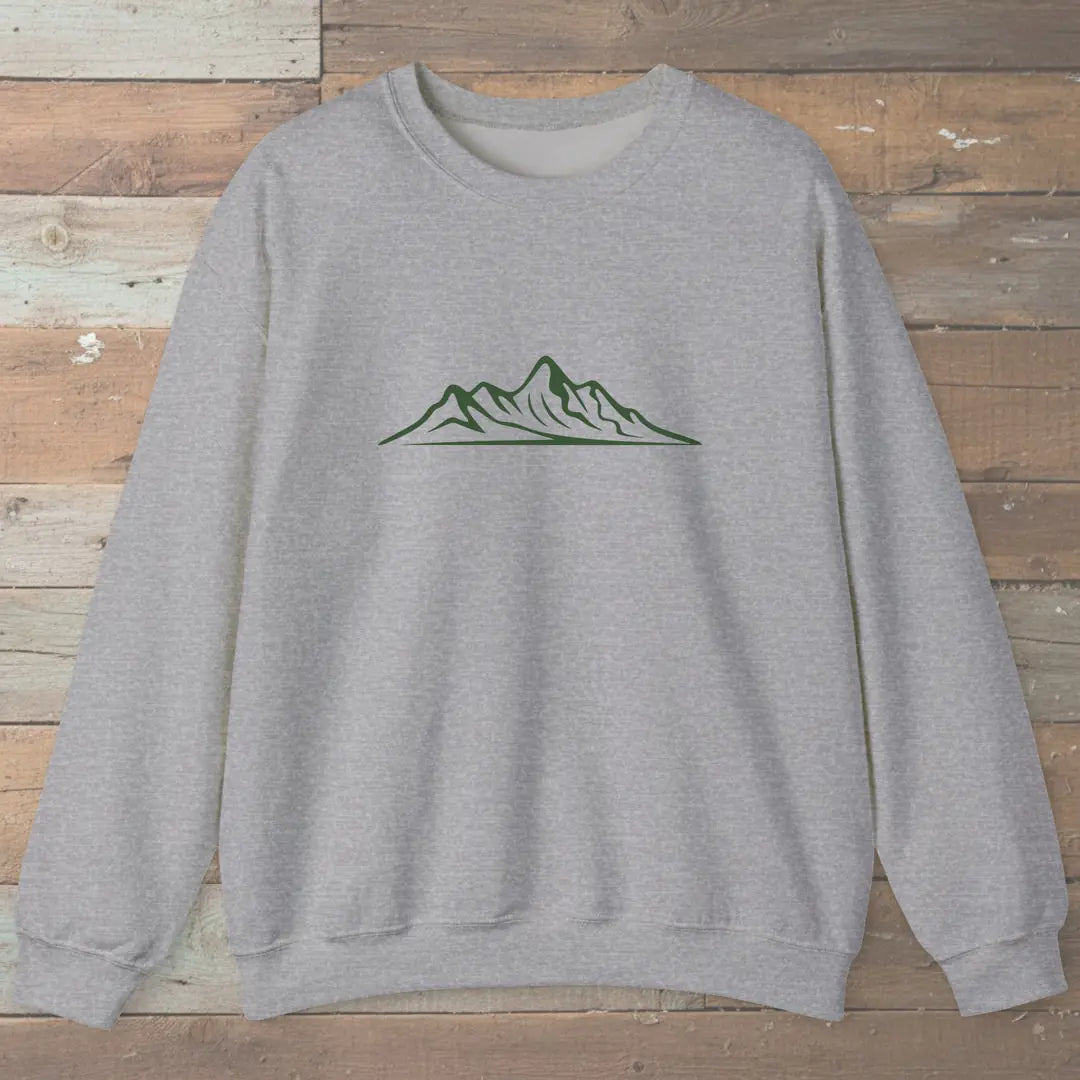 Mountains Are The Best Sweatshirt Sport Grey Outdoor Nature Tee
