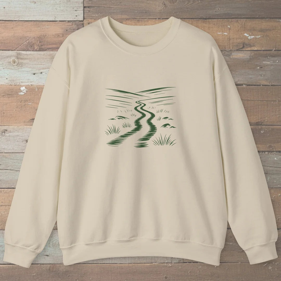 Winding Trail Sweatshirt Sand Outdoor Nature Tee