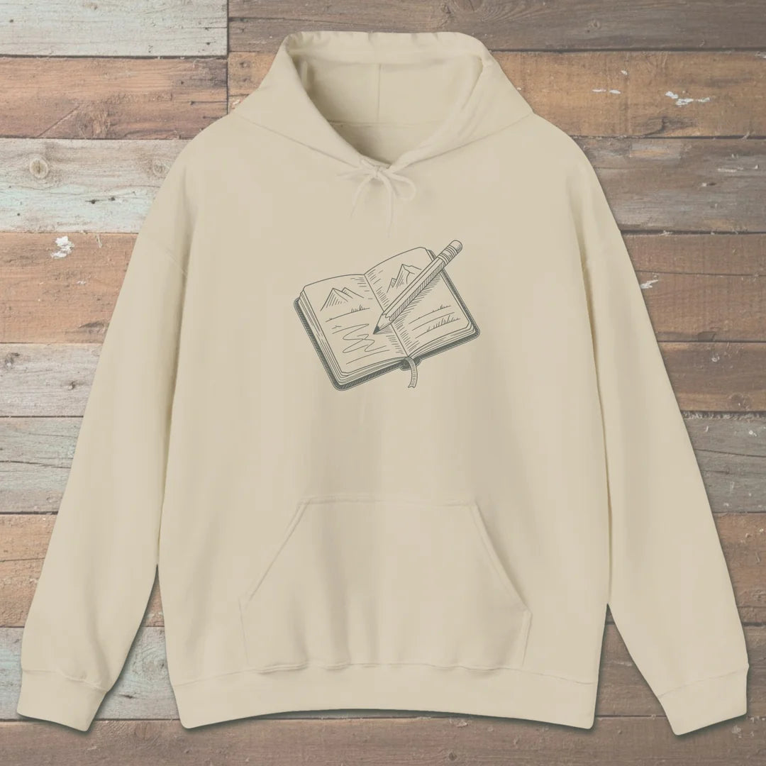 Trail Journal Hoodie Sand Outdoor Nature Tee