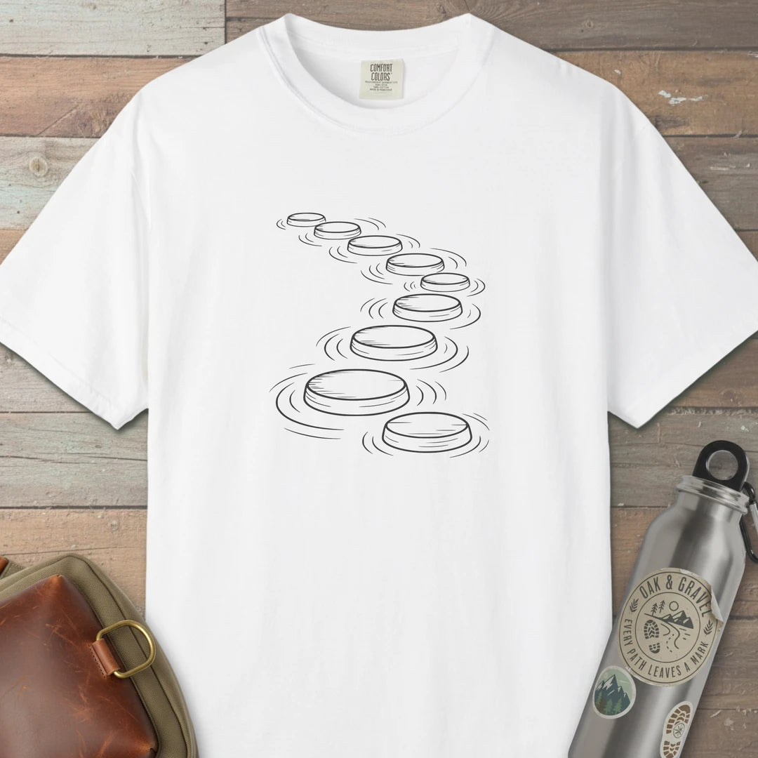 Stepping Stones T-Shirt White Outdoor Nature Tee