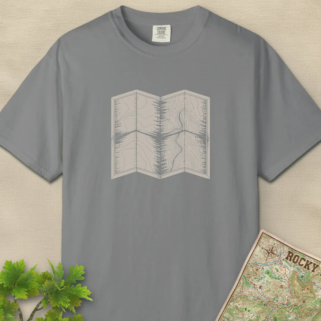 Topo Hiking Map T-Shirt