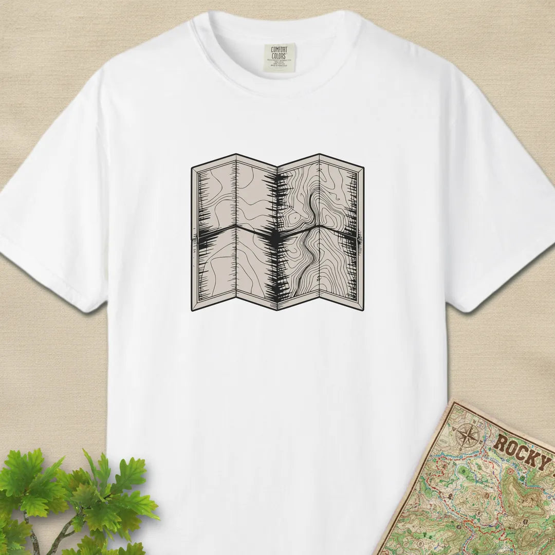 Topo Hiking Map T-Shirt