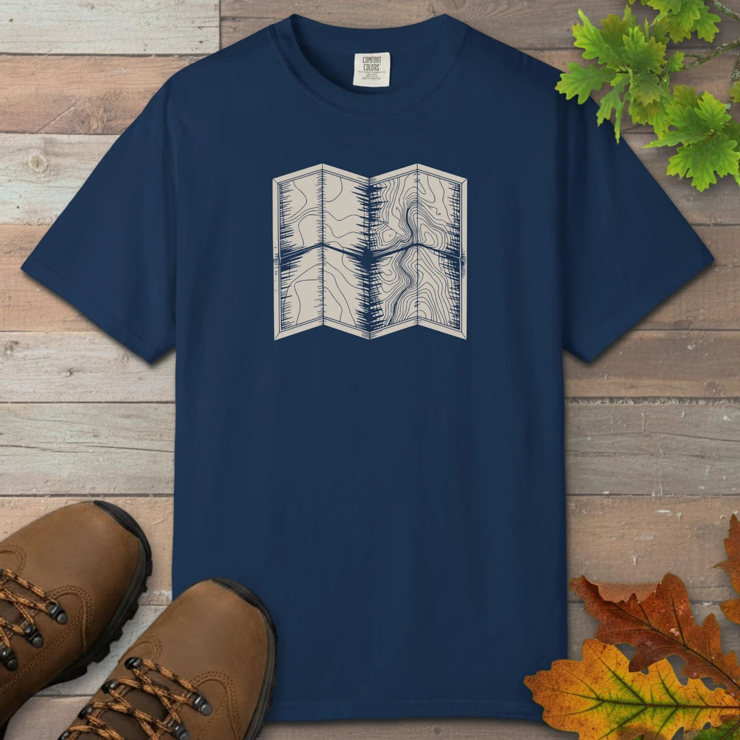 Topo Hiking Map T-Shirt