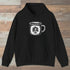 Camp Mug Tree Hoodie Black Outdoor Nature Tee