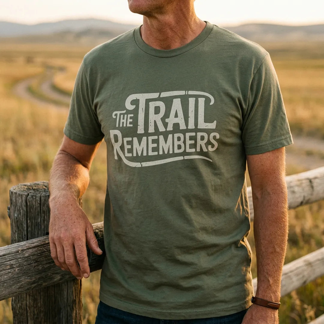 The Trail Remembers T-Shirt Outdoor Nature Tee