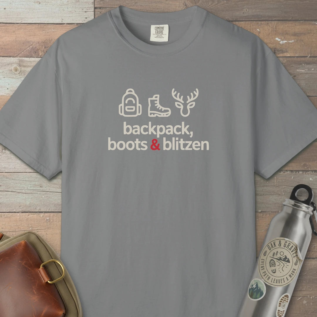 Backpack Boots And Blitzen T-Shirt