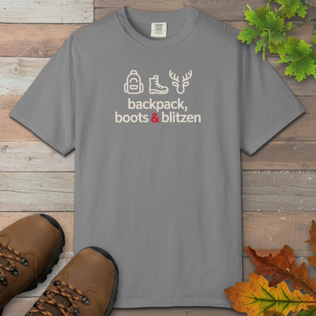 Backpack Boots And Blitzen T-Shirt