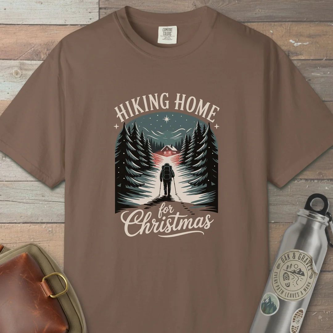 Hiking Home For Christmas T-Shirt