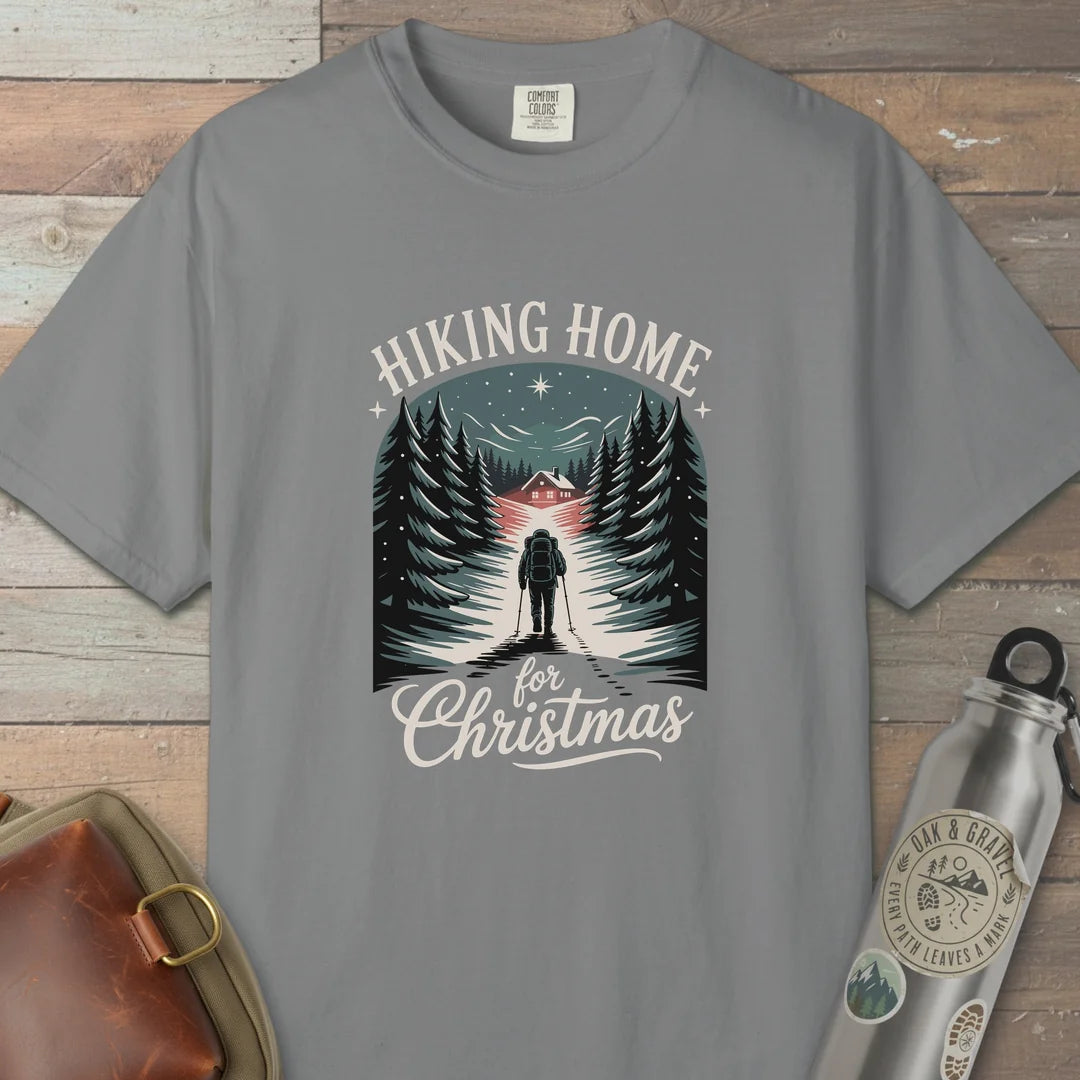 Hiking Home For Christmas T-Shirt