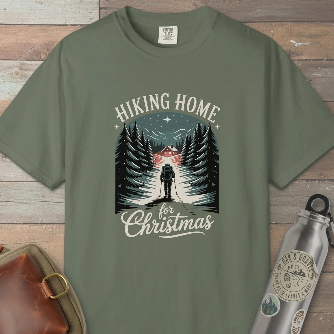Hiking Home For Christmas T-Shirt