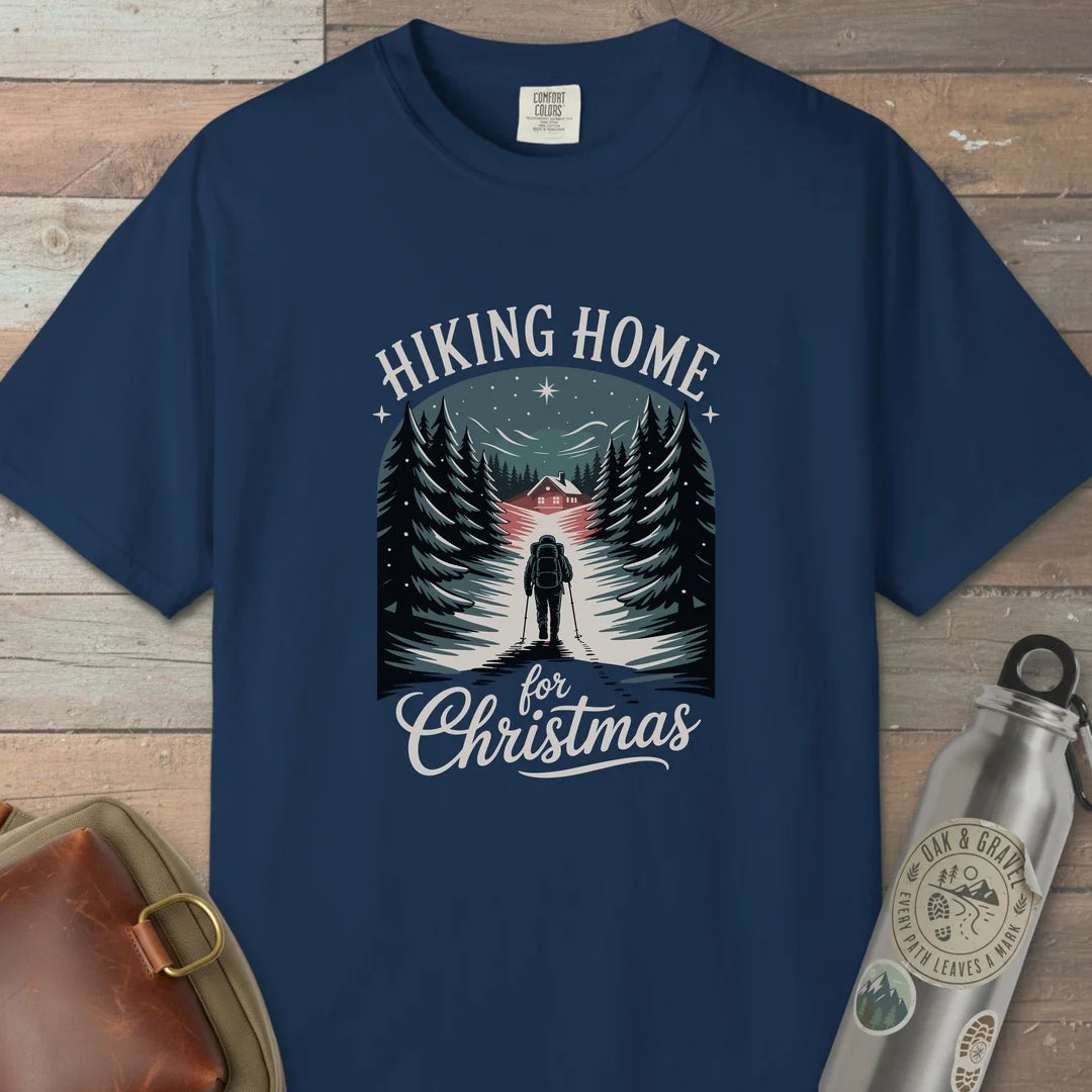 Hiking Home For Christmas T-Shirt