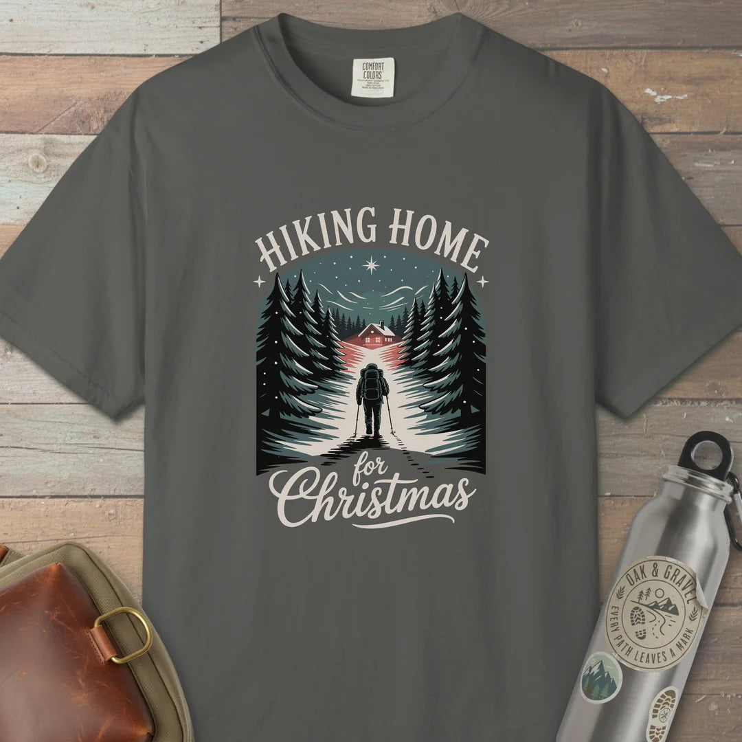 Hiking Home For Christmas T-Shirt