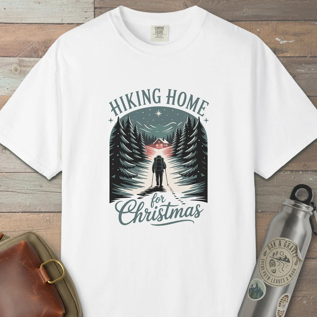 Hiking Home For Christmas T-Shirt