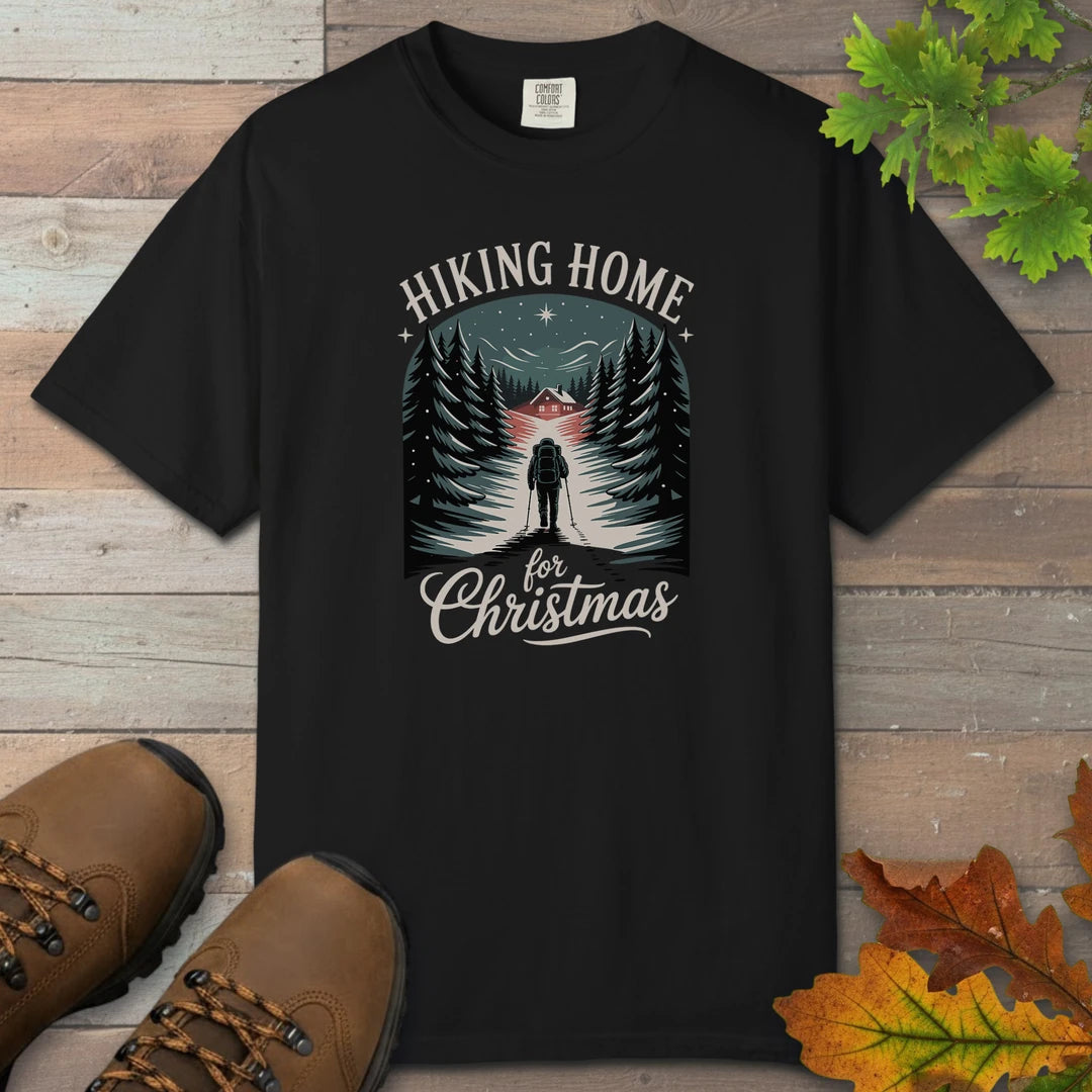 Hiking Home For Christmas T-Shirt