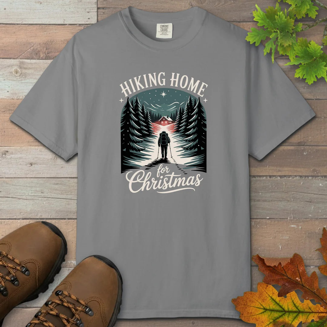 Hiking Home For Christmas T-Shirt