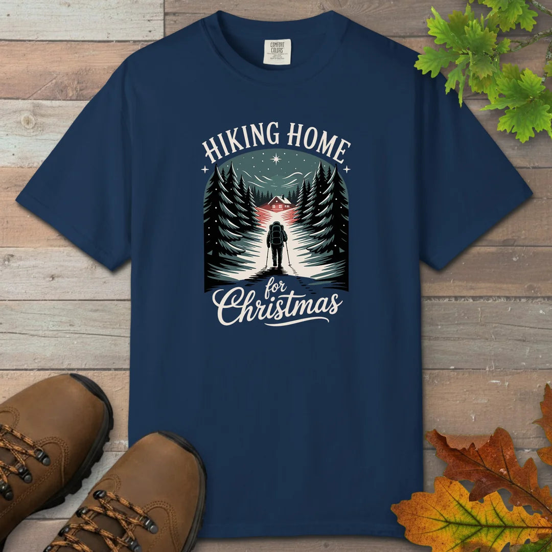 Hiking Home For Christmas T-Shirt