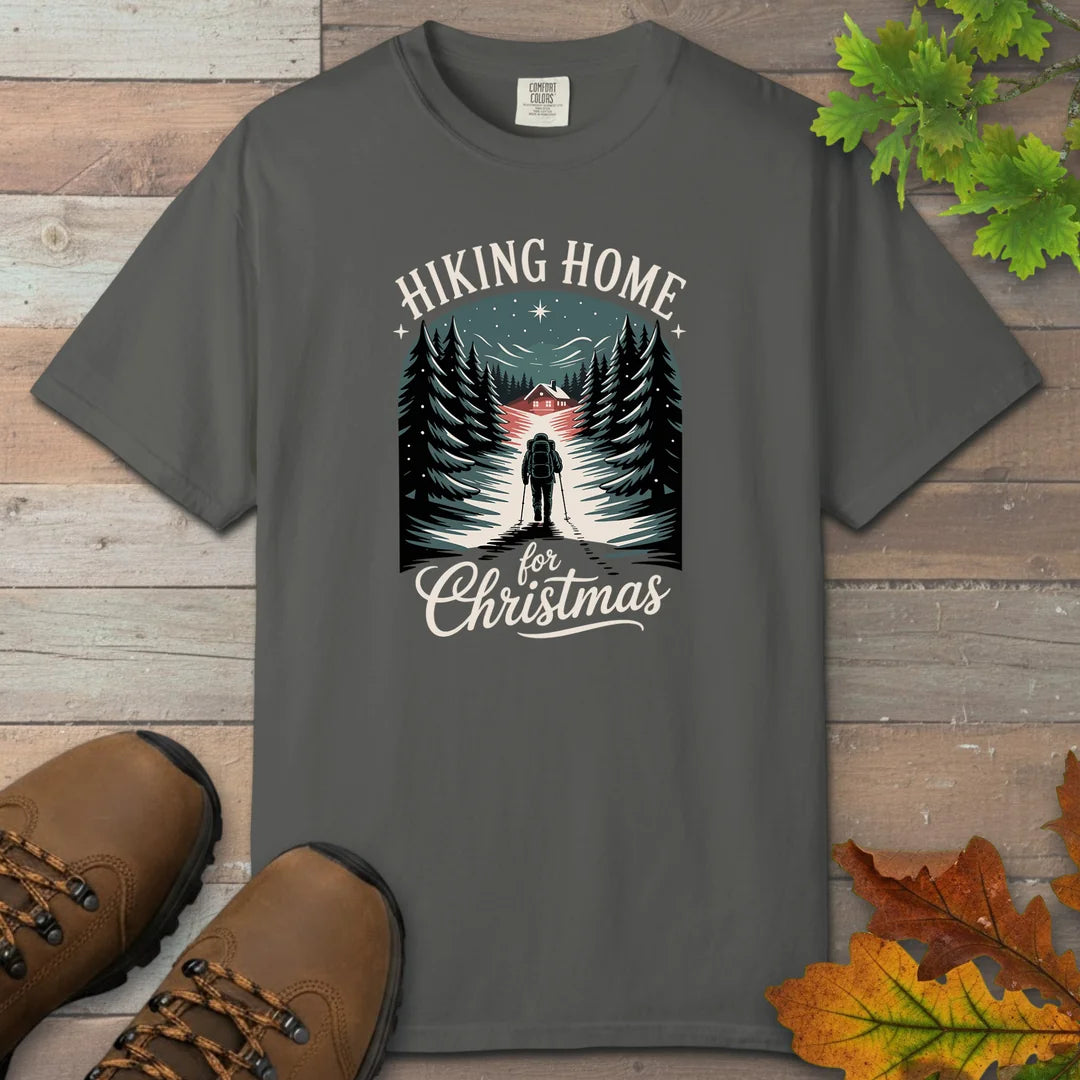 Hiking Home For Christmas T-Shirt