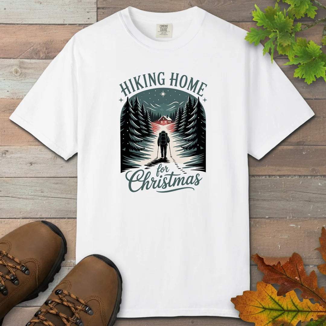 Hiking Home For Christmas T-Shirt