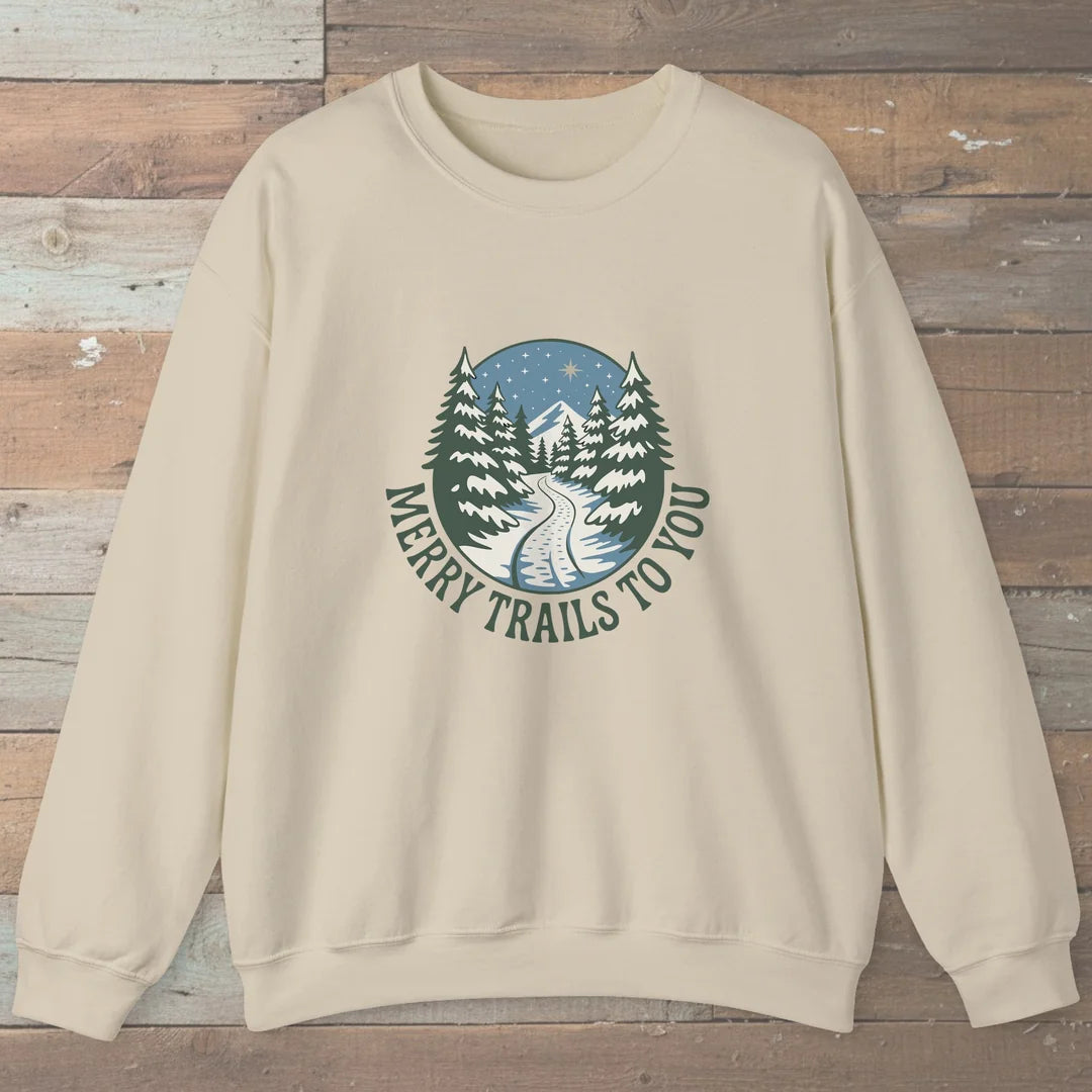 Merry Trails To You Sweatshirt