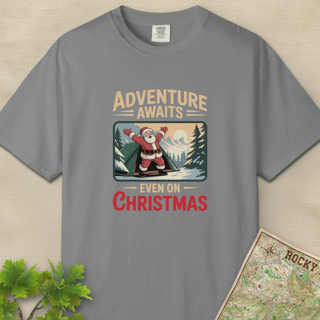 Adventure Awaits Even On Christmas T-Shirt