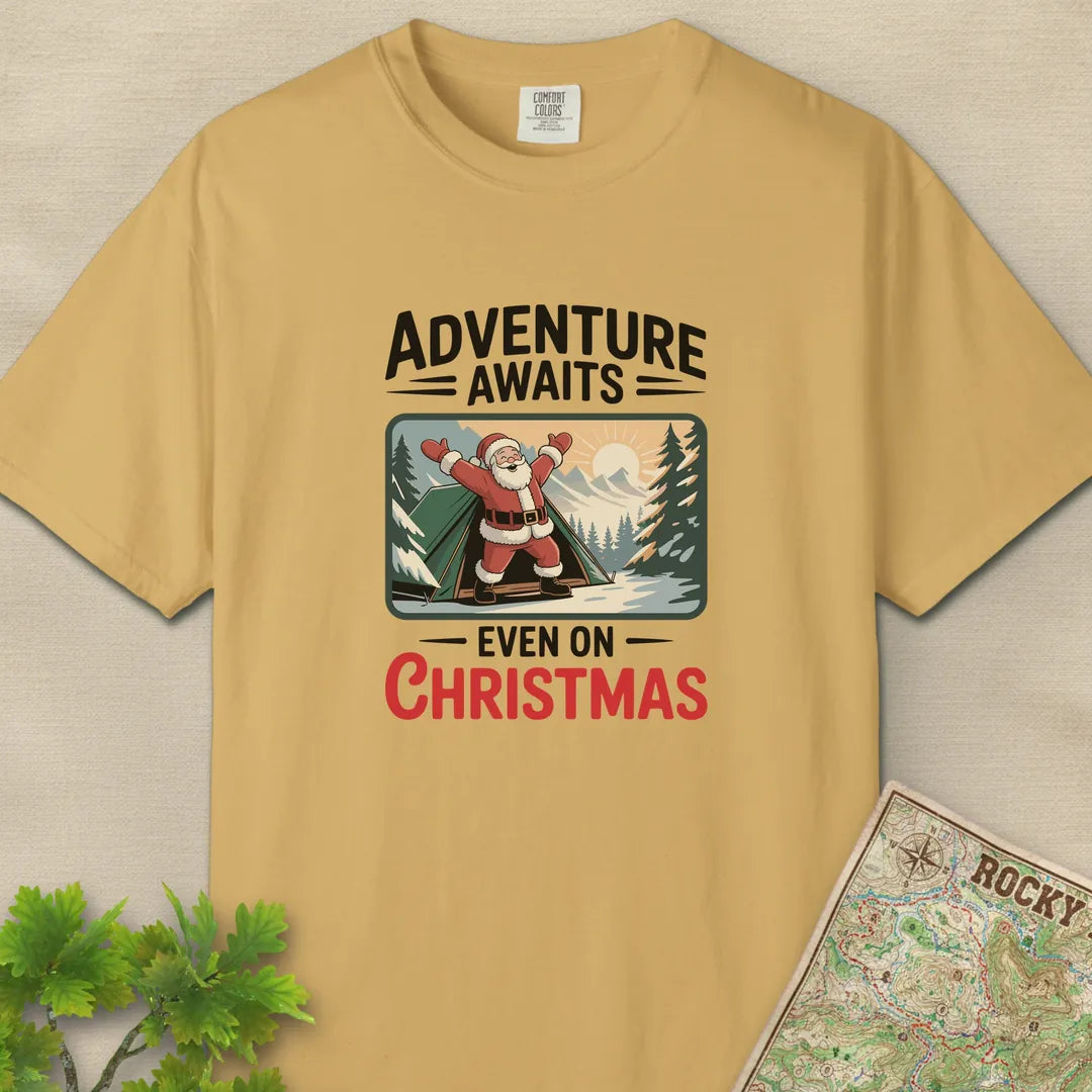 Adventure Awaits Even On Christmas T-Shirt