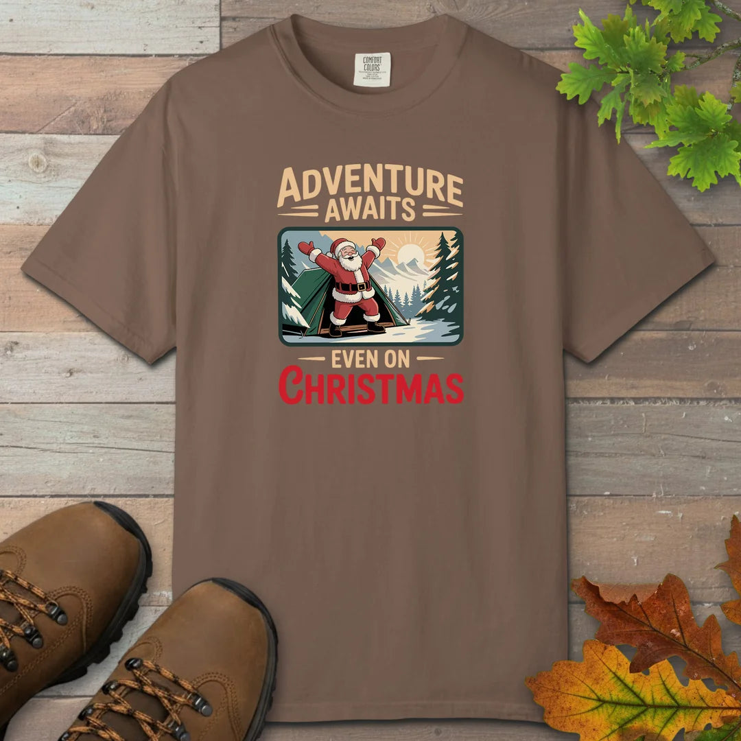Adventure Awaits Even On Christmas T-Shirt