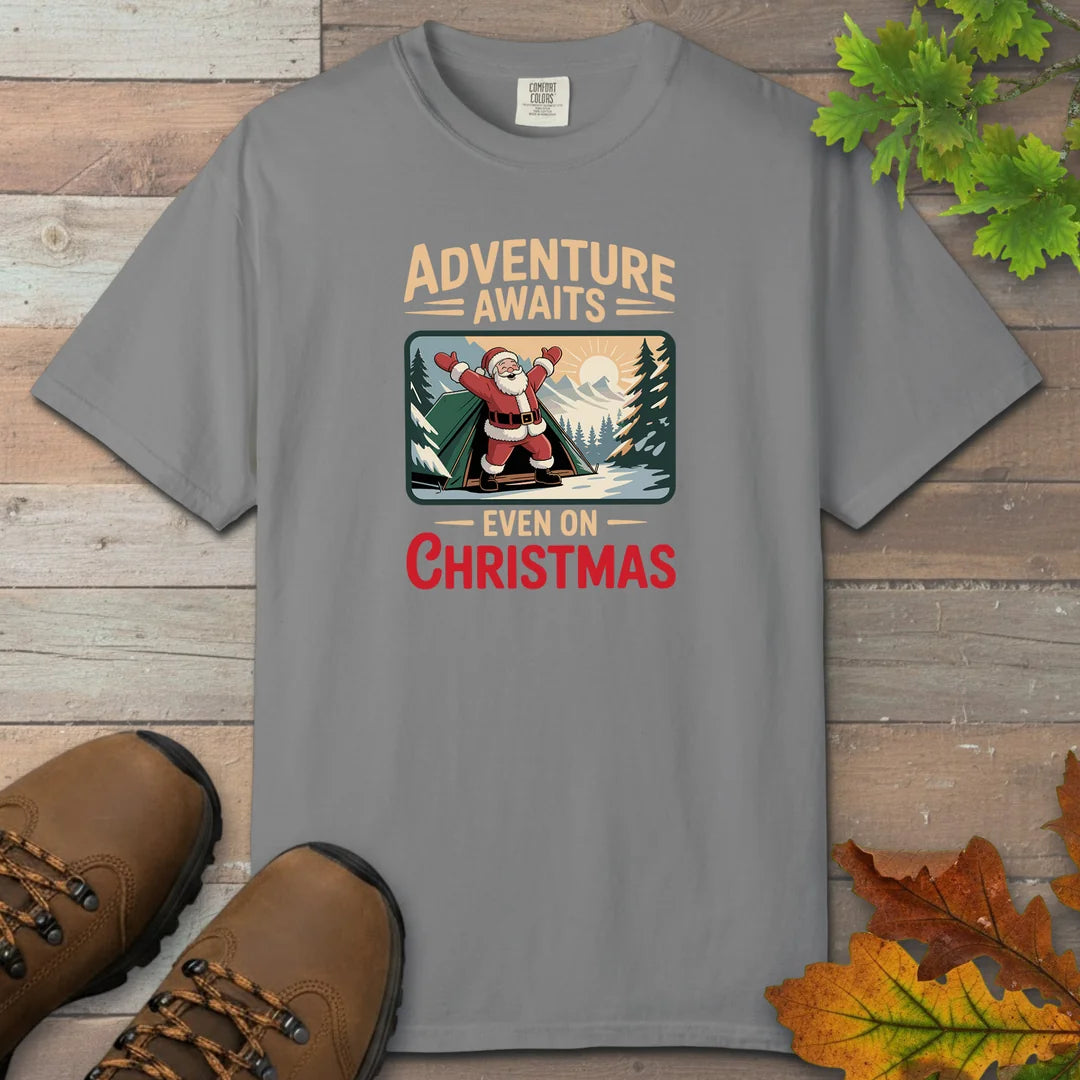 Adventure Awaits Even On Christmas T-Shirt