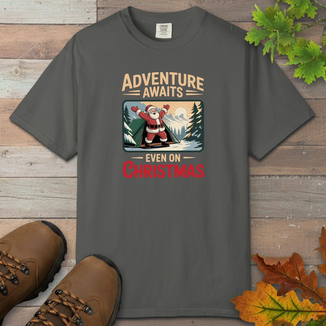 Adventure Awaits Even On Christmas T-Shirt