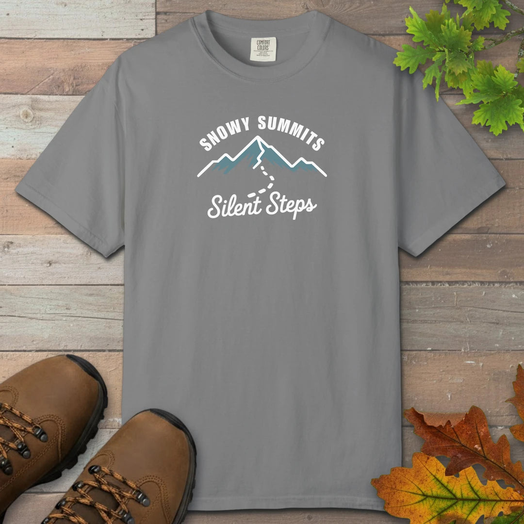 Snowy Summits Silent Steps T-Shirt