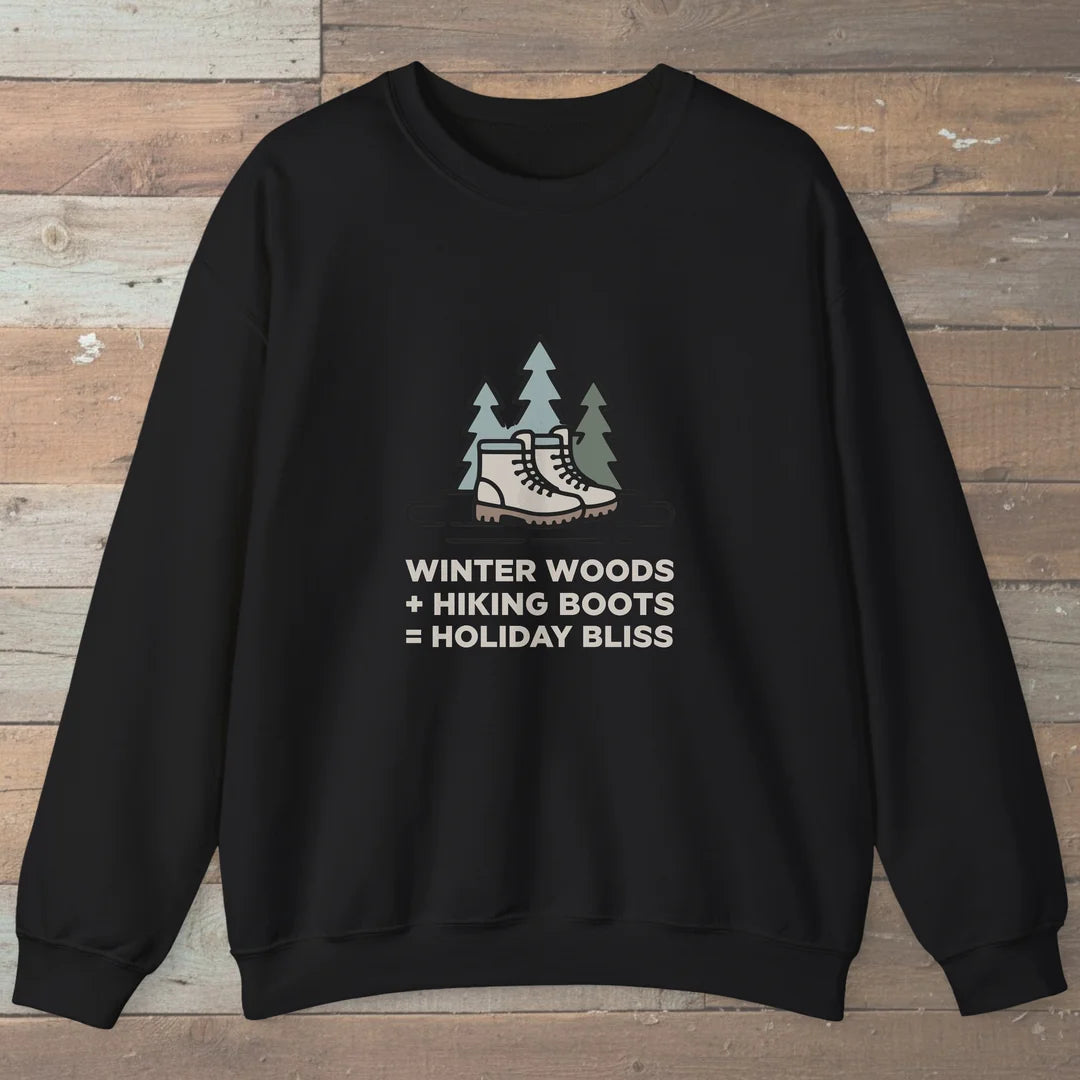 Winter Woods Hiking Boots Holiday Bliss Sweatshirt