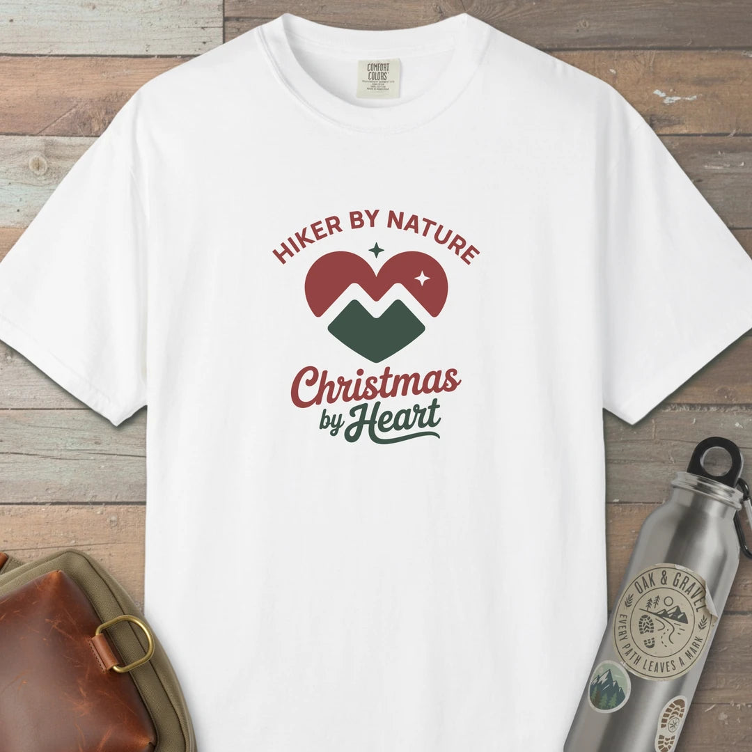 Hiker By Nature Christmas By Heart T-Shirt
