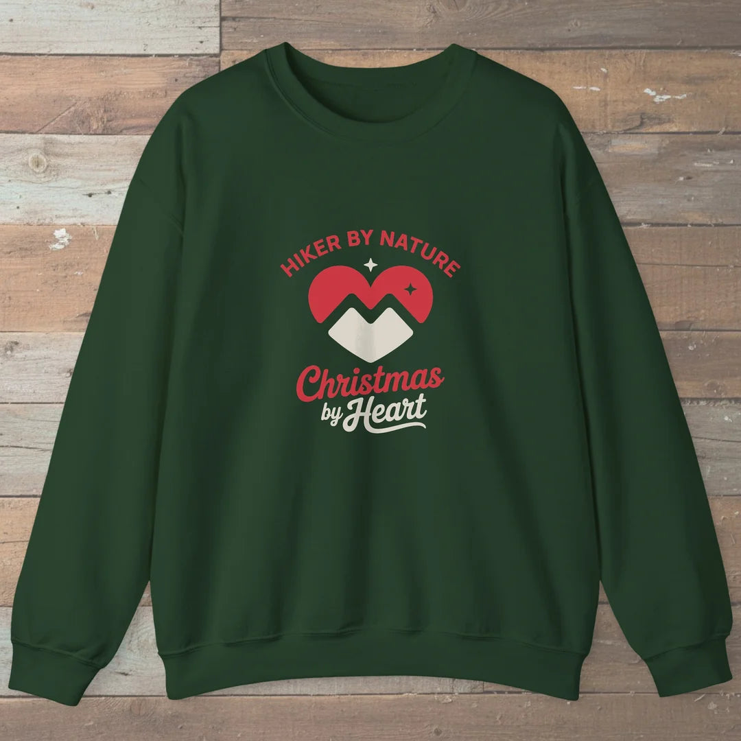 Hiker By Nature Christmas By Heart Sweatshirt